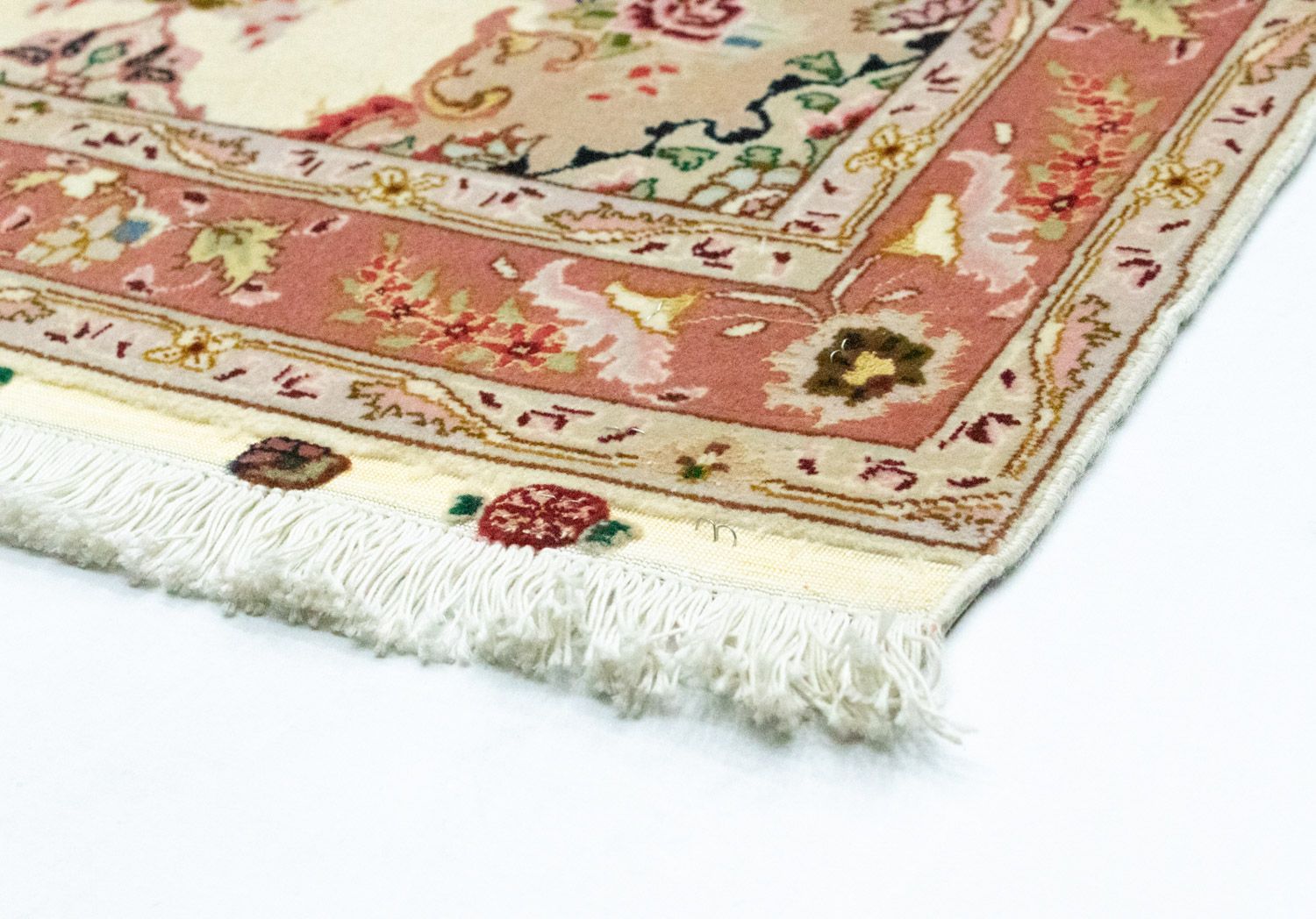 Løber Persisk tæppe - Tabriz - Royal - 313 x 84 cm - beige