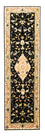 Løber Persisk tæppe - Tabriz - Royal - 294 x 85 cm - sort