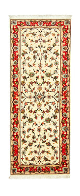 Løber Persisk tæppe - Tabriz - Royal - 210 x 80 cm - beige
