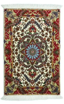 Persisk tæppe - Tabriz - 97 x 63 cm - beige