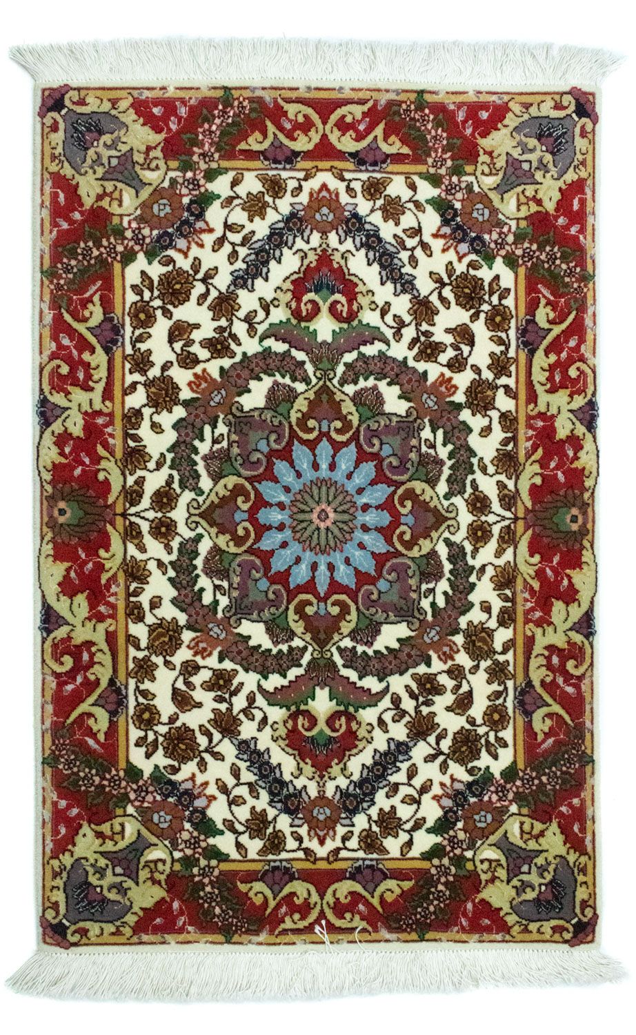 Persisk tæppe - Tabriz - 97 x 63 cm - beige