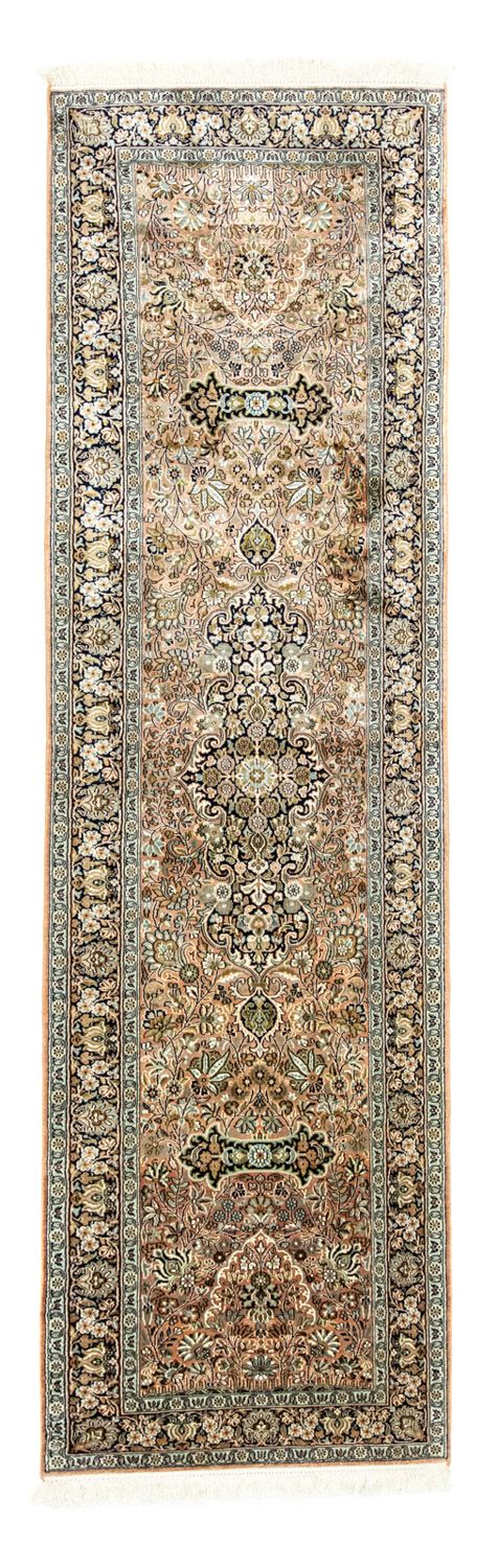 Løber Silketæppe - Kashmir Silk - 278 x 77 cm - rød