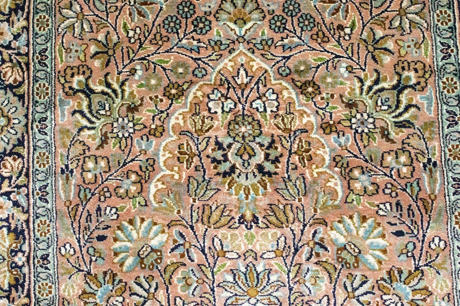 Løber Silketæppe - Kashmir Silk - 278 x 77 cm - rød