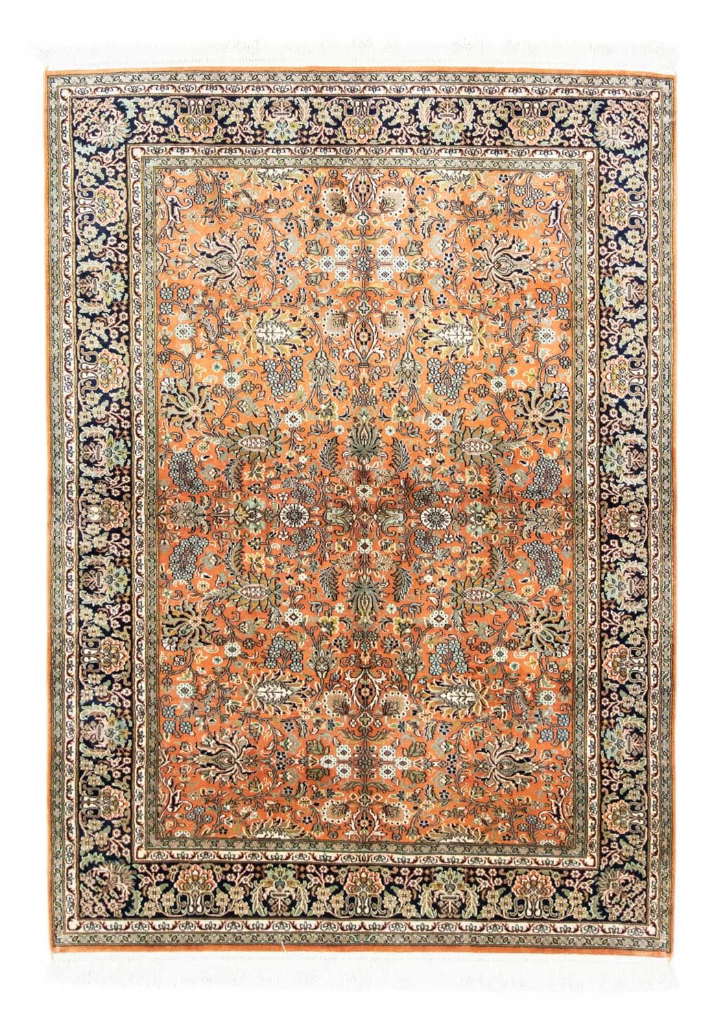 Silketæppe - Kashmir Silk - 181 x 130 cm - rust
