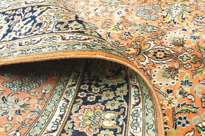 Silketæppe - Kashmir Silk - 181 x 130 cm - rust