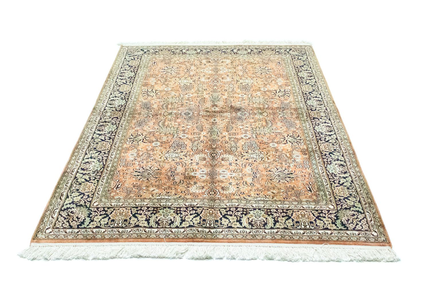 Silketæppe - Kashmir Silk - 181 x 130 cm - rust