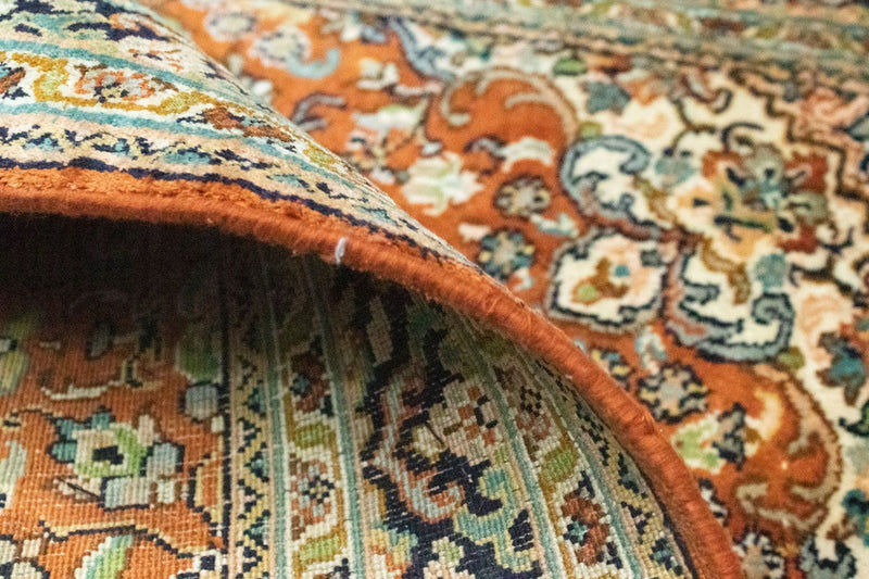 Silketæppe - Kashmir Silk - 94 x 63 cm - rust