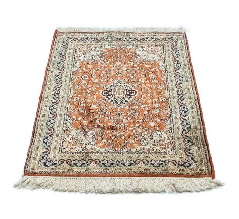 Silketæppe - Kashmir Silk - 94 x 63 cm - rust