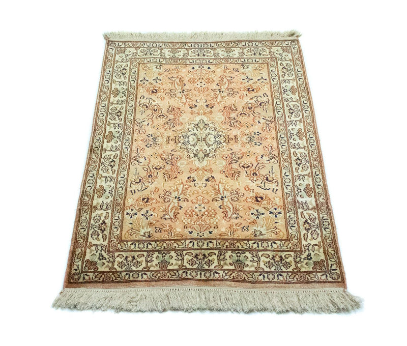 Silketæppe - Kashmir Silk - 95 x 61 cm - rust