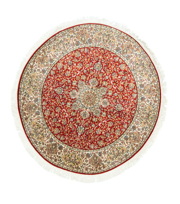 Silketæppe - Kashmir Silk firkantet  - 158 x 150 cm - rød