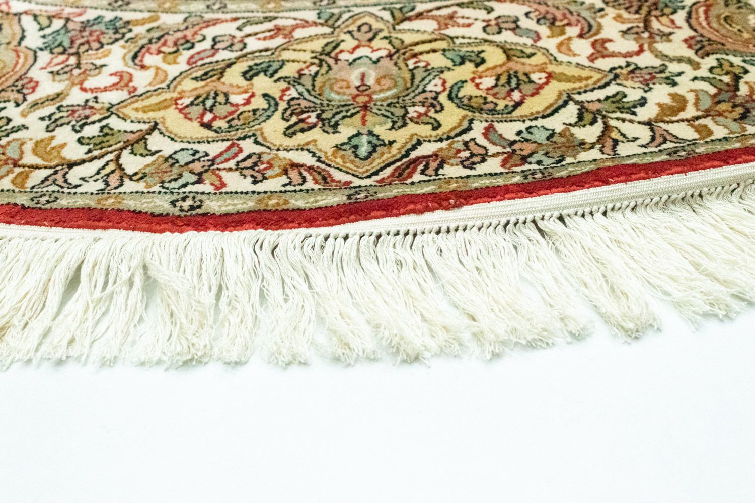 Silketæppe - Kashmir Silk firkantet  - 158 x 150 cm - rød