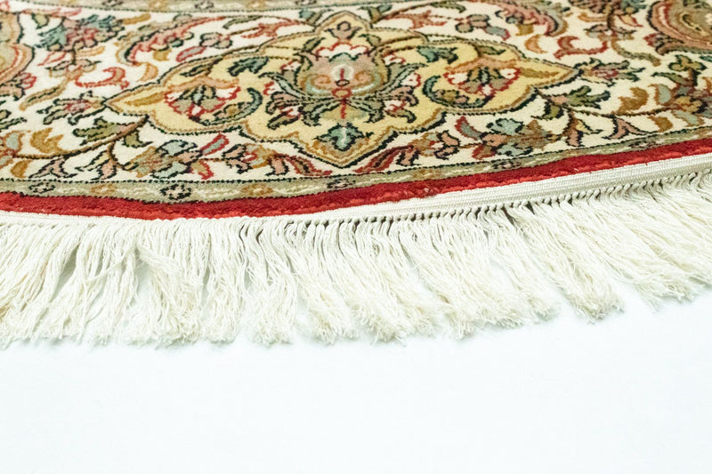 Silketæppe - Kashmir Silk firkantet  - 158 x 150 cm - rød