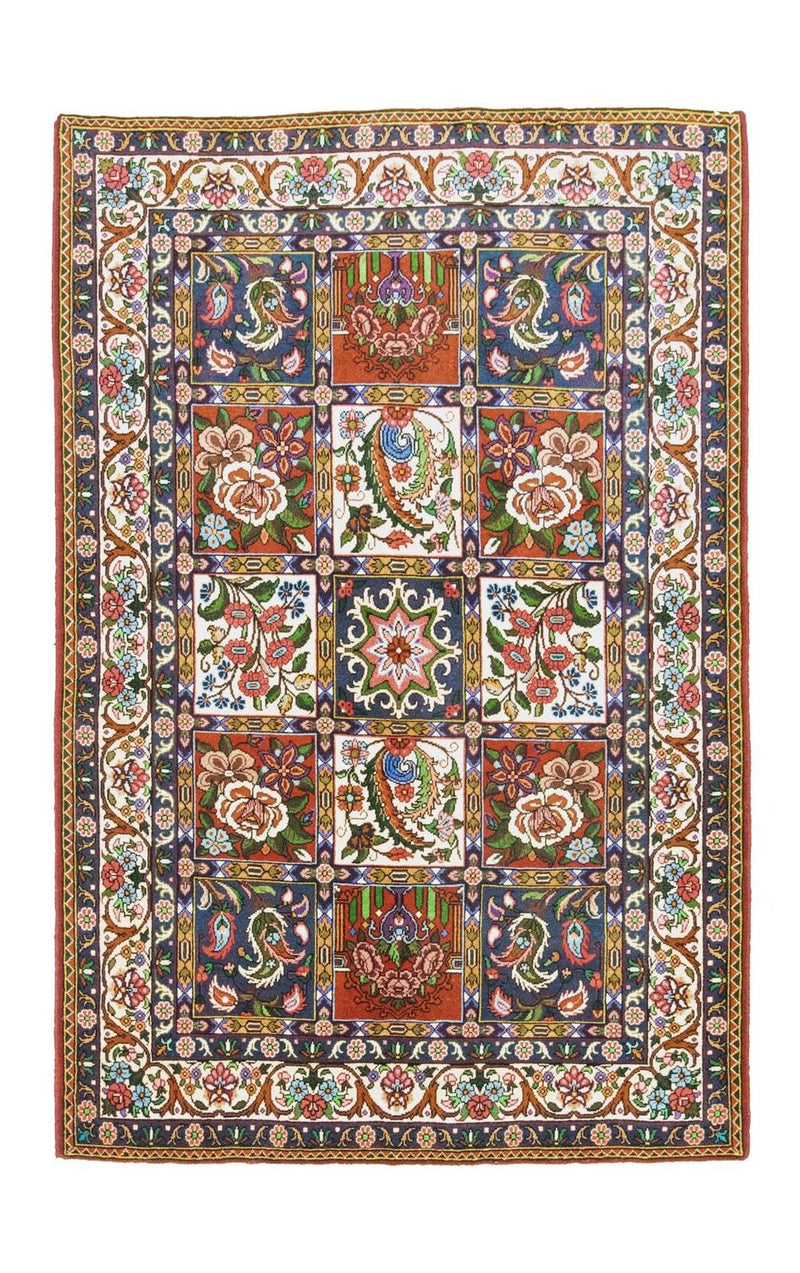 Persisk tæppe - Bijar - 205 x 135 cm - flerfarvet