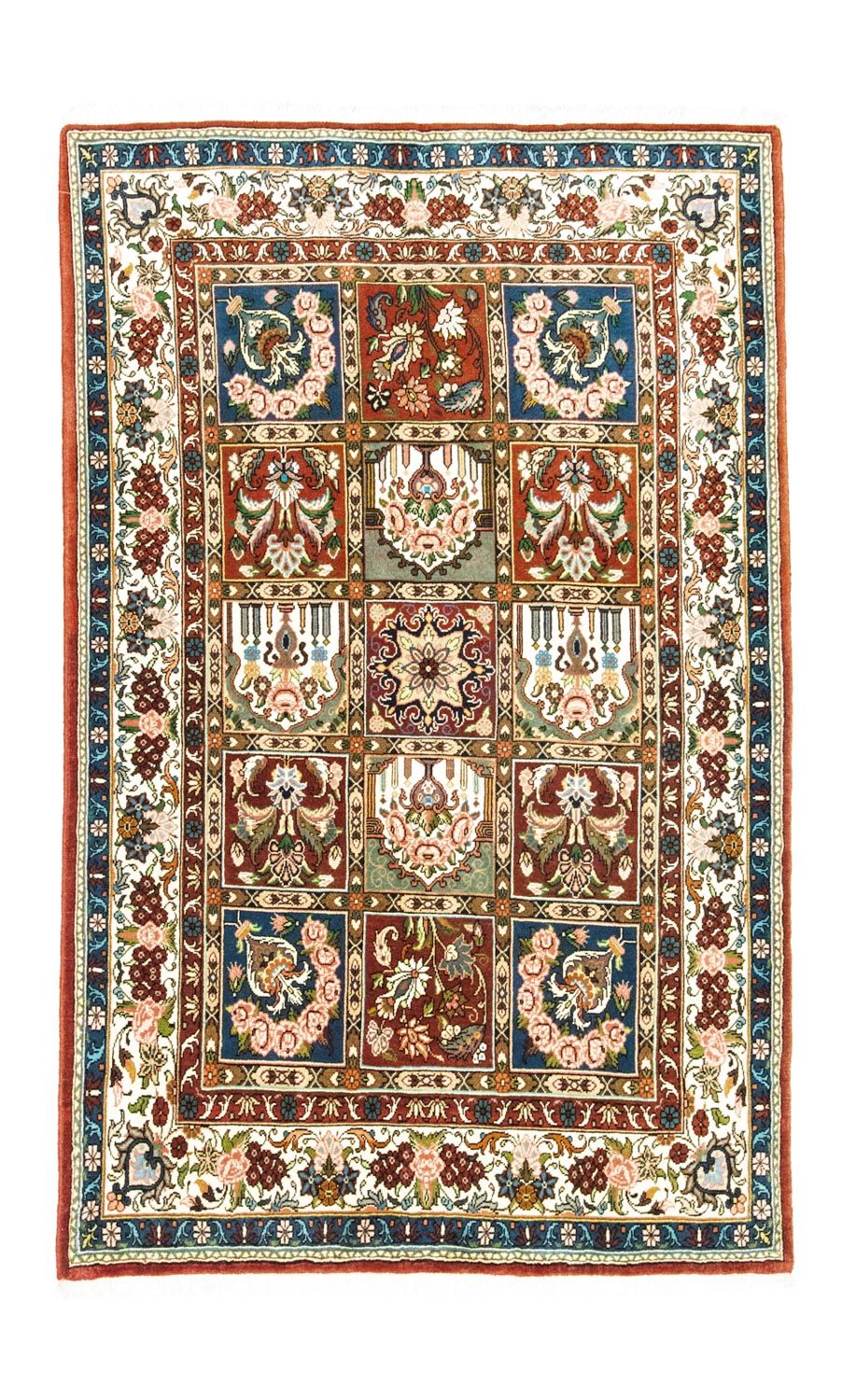 Persisk tæppe - Bijar - 205 x 139 cm - rød