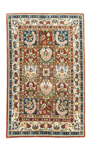 Persisk tæppe - Bijar - 205 x 139 cm - rød