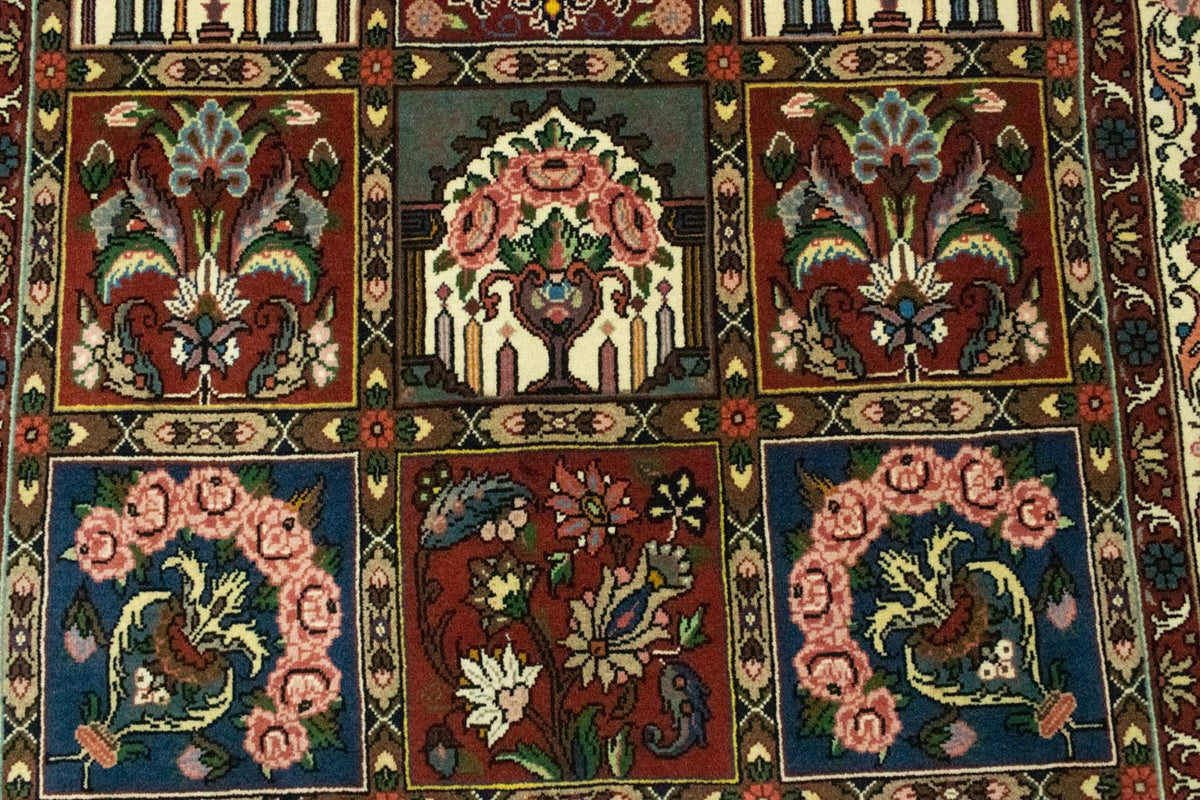 Persisk tæppe - Bijar - 205 x 139 cm - rød