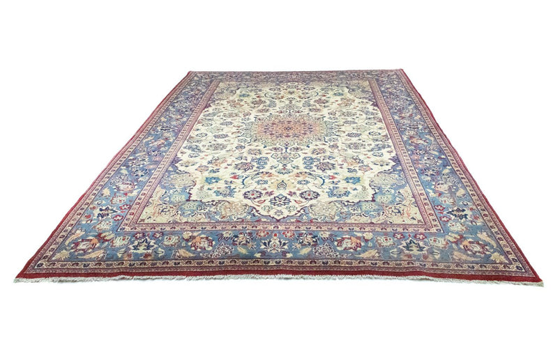 Persisk tæppe - Isfahan - Premium - 327 x 222 cm - beige