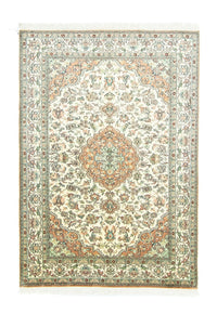Silketæppe - Kashmir Silk - 183 x 129 cm - beige