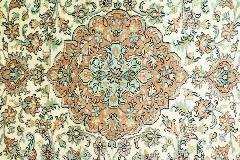 Silketæppe - Kashmir Silk - 183 x 129 cm - beige