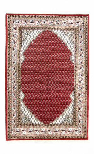 Persisk tæppe - Bijar - 181 x 122 cm - rød