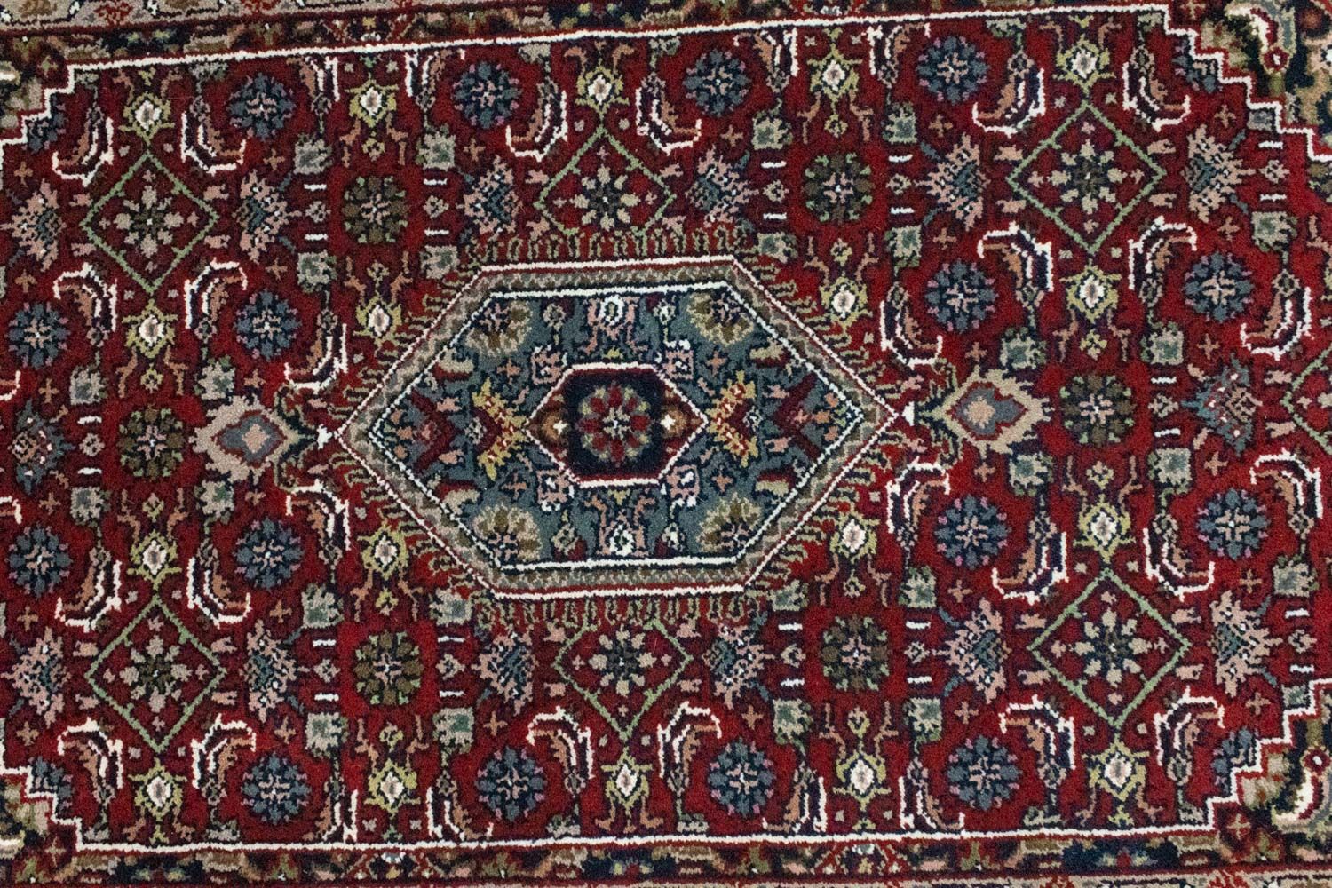 Persisk tæppe - Bijar - 162 x 90 cm - rød