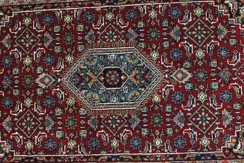 Persisk tæppe - Bijar - 162 x 90 cm - rød