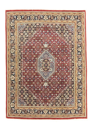 Persisk tæppe - Bijar - 201 x 152 cm - rød