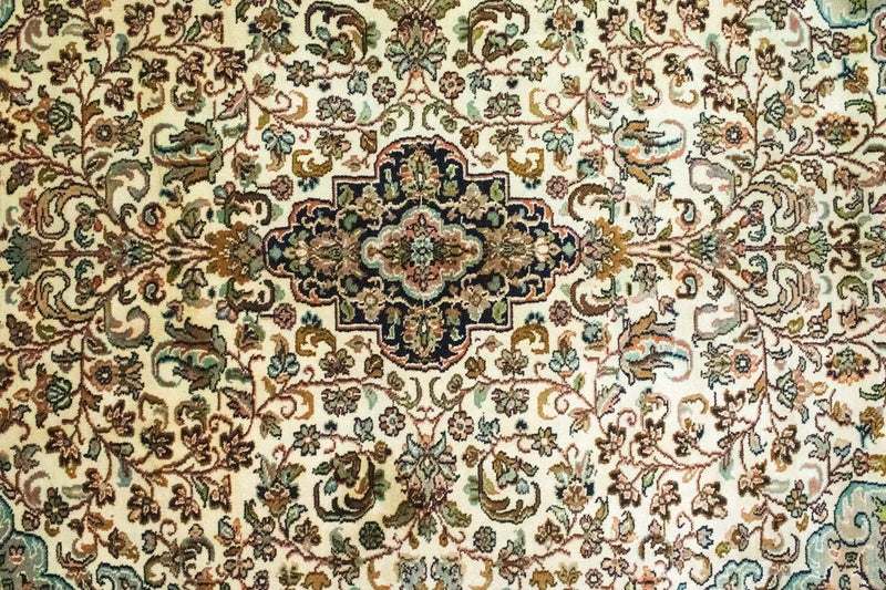 Silketæppe - Kashmir Silk - 150 x 95 cm - beige