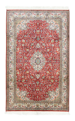 Silketæppe - Kashmir Silk - 159 x 100 cm - rød