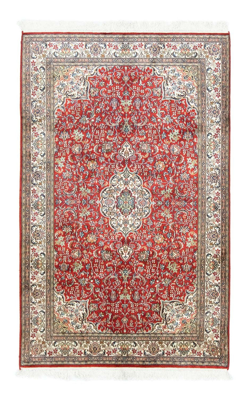 Silketæppe - Kashmir Silk - 159 x 100 cm - rød
