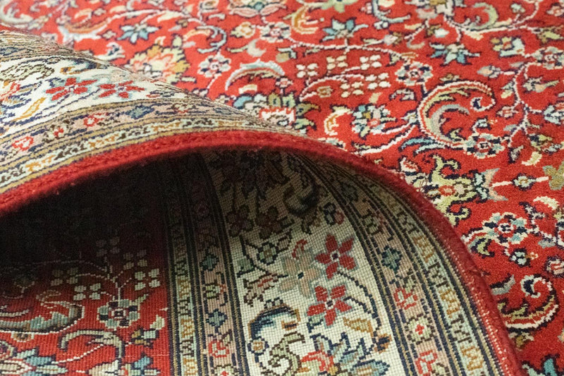 Silketæppe - Kashmir Silk - 159 x 100 cm - rød