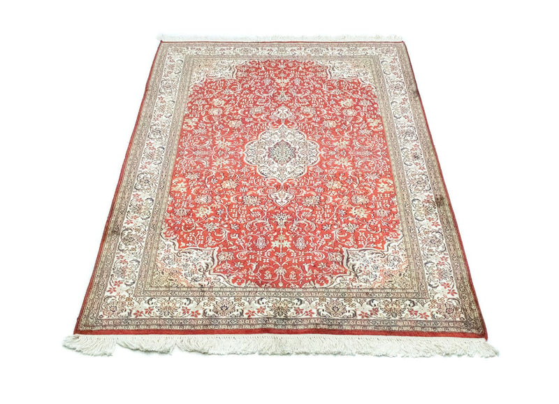 Silketæppe - Kashmir Silk - 159 x 100 cm - rød