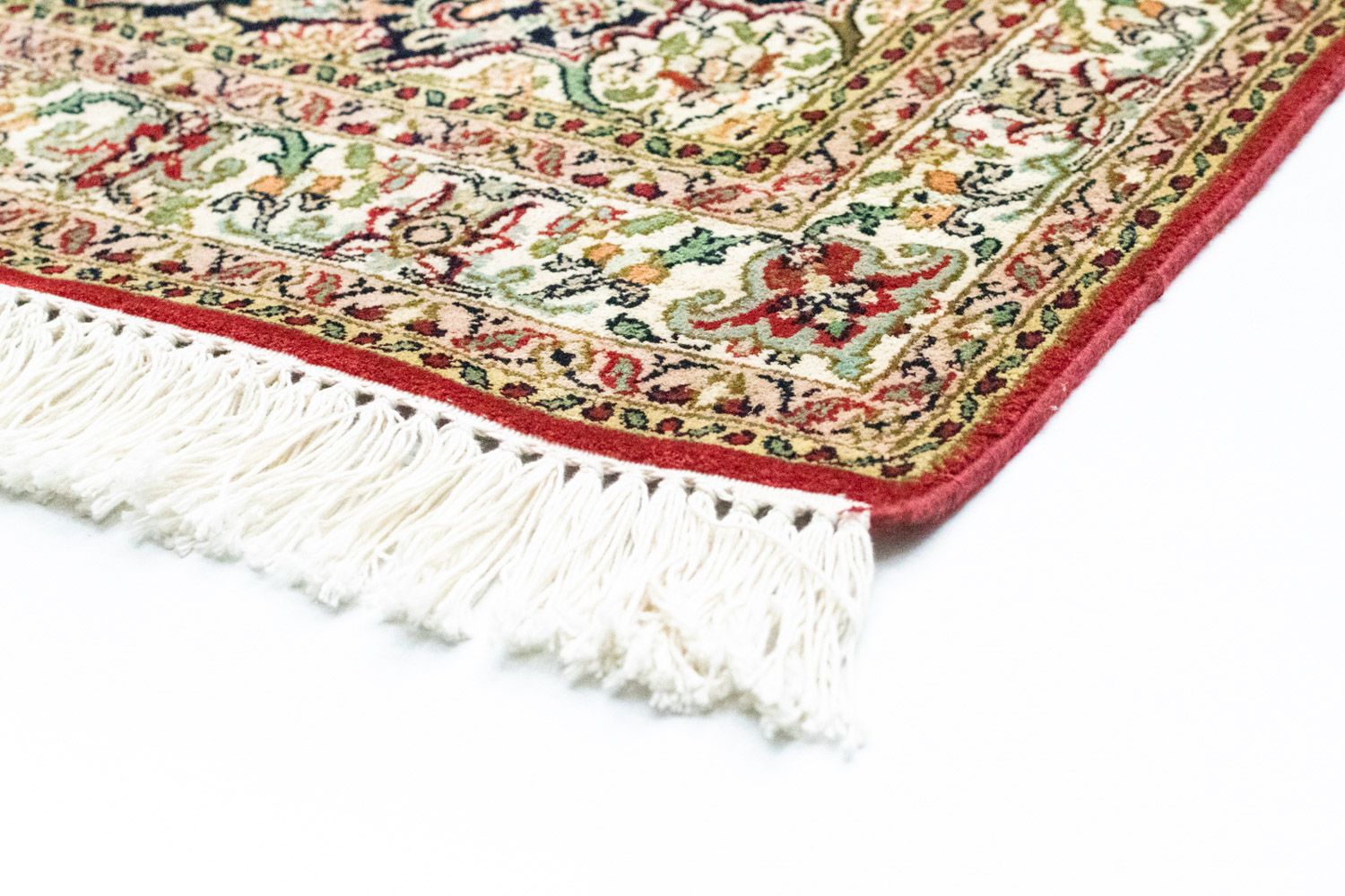 Løber Silketæppe - Kashmir Silk - 237 x 80 cm - rød