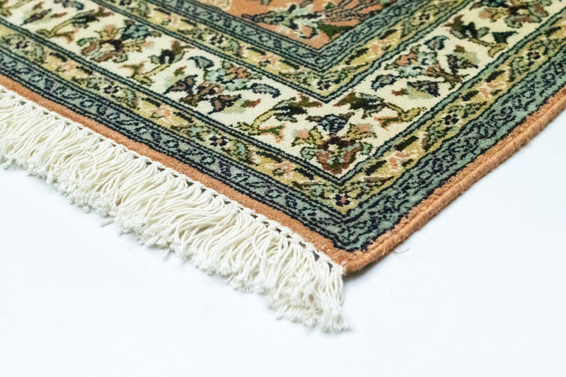 Silketæppe - Kashmir Silk - 93 x 64 cm - laks