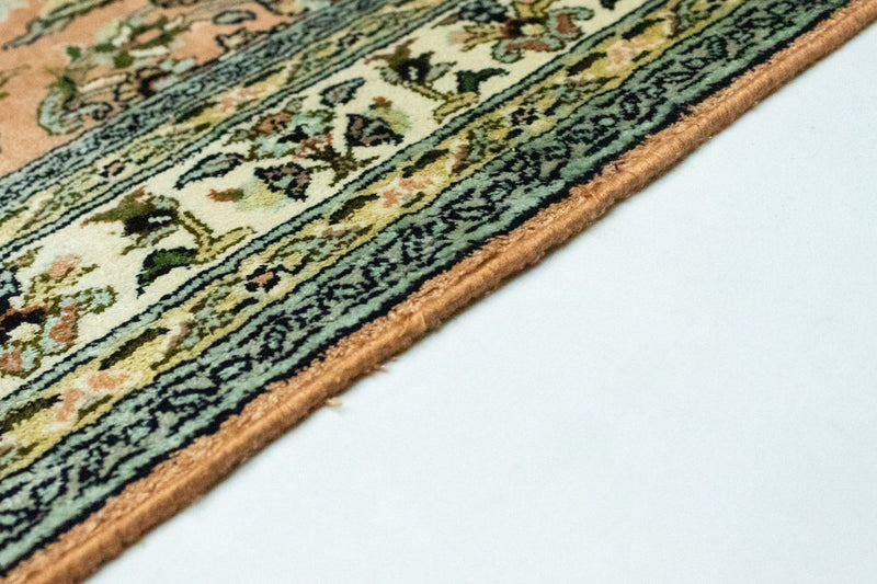 Silketæppe - Kashmir Silk - 93 x 64 cm - laks