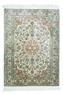 Silketæppe - Kashmir Silk - 90 x 66 cm - beige