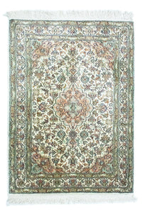 Silketæppe - Kashmir Silk - 90 x 66 cm - beige