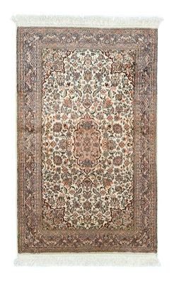 Silketæppe - Kashmir Silk - 124 x 78 cm - beige