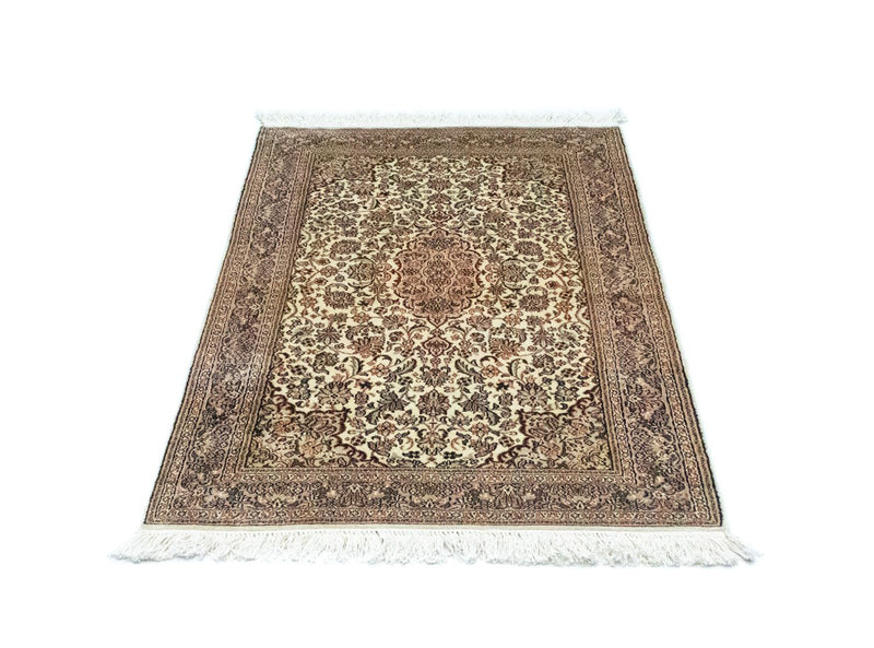 Silketæppe - Kashmir Silk - 124 x 78 cm - beige