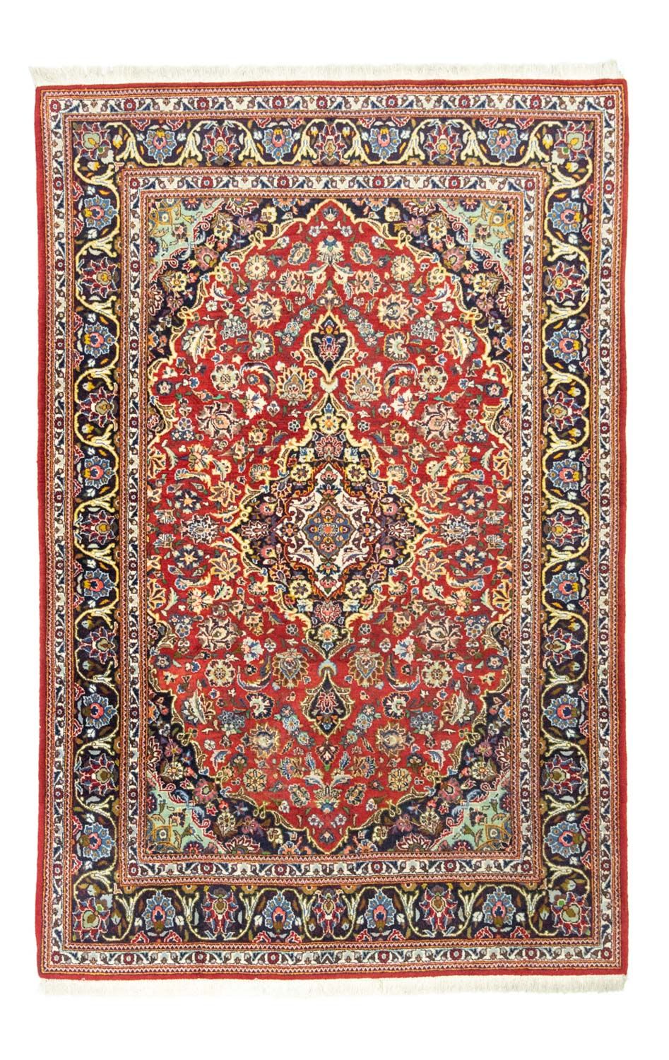 Persisk tæppe - Keshan - 214 x 144 cm - rød