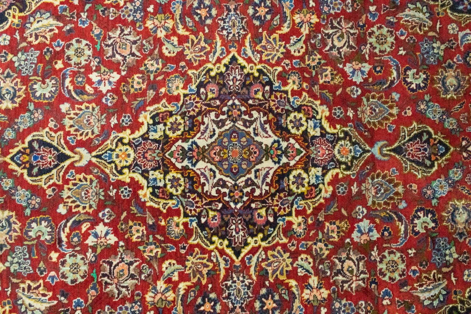 Persisk tæppe - Keshan - 214 x 144 cm - rød