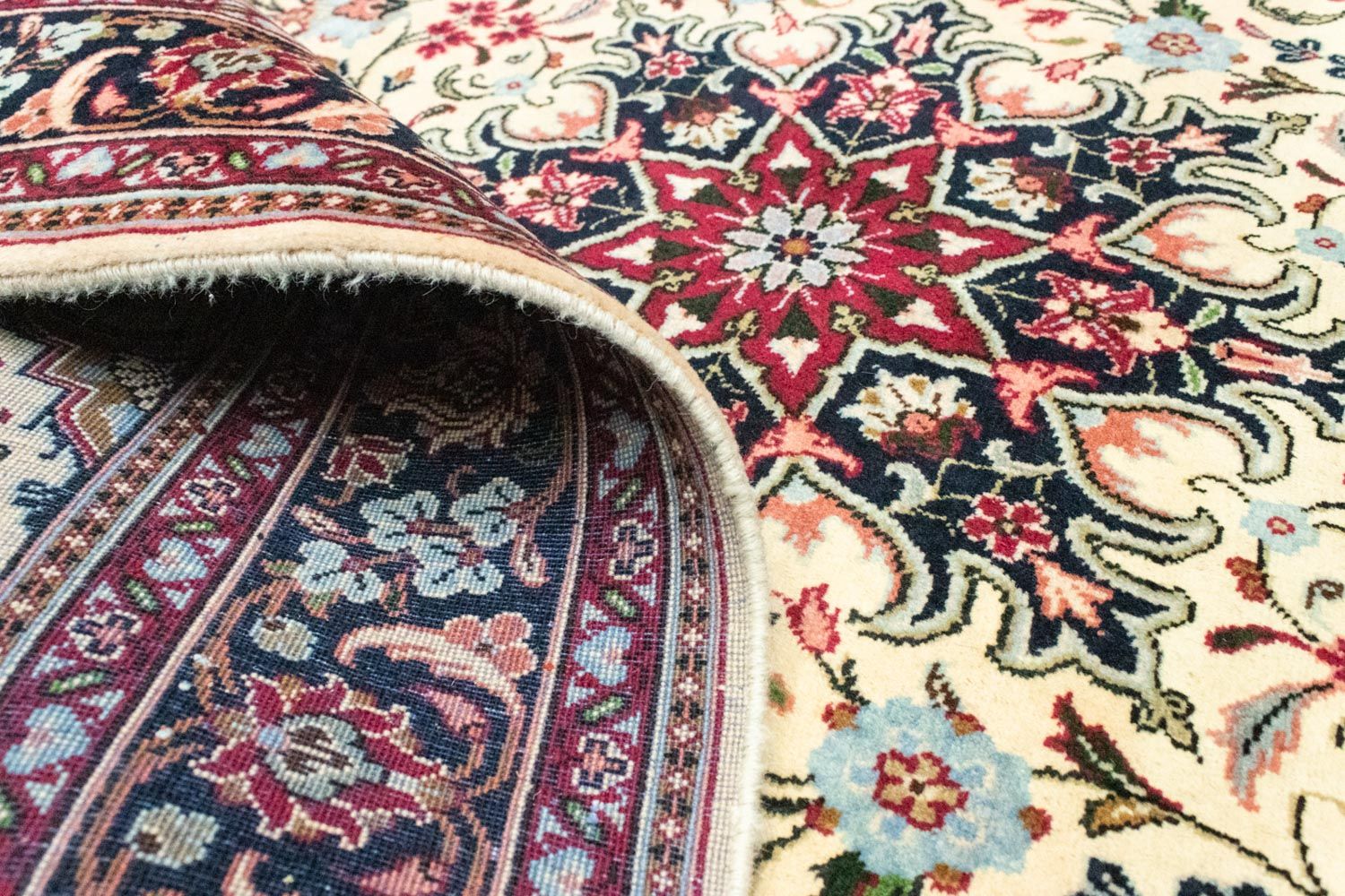 Persisk tæppe - Bijar - 213 x 135 cm - beige