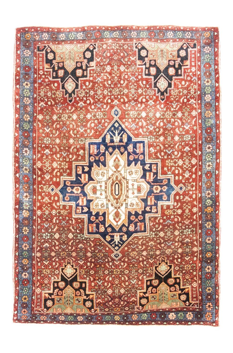 Persisk tæppe - Nomadisk - 195 x 136 cm - rød