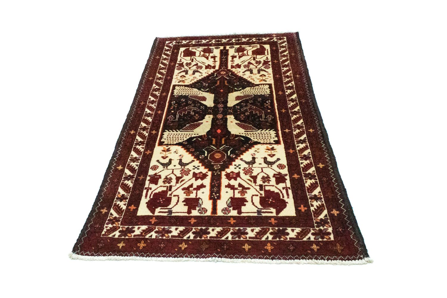 Løber Baluch-tæppe - 183 x 95 cm - beige