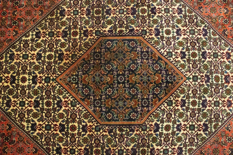 Persisk tæppe - Bijar - 300 x 202 cm - rød