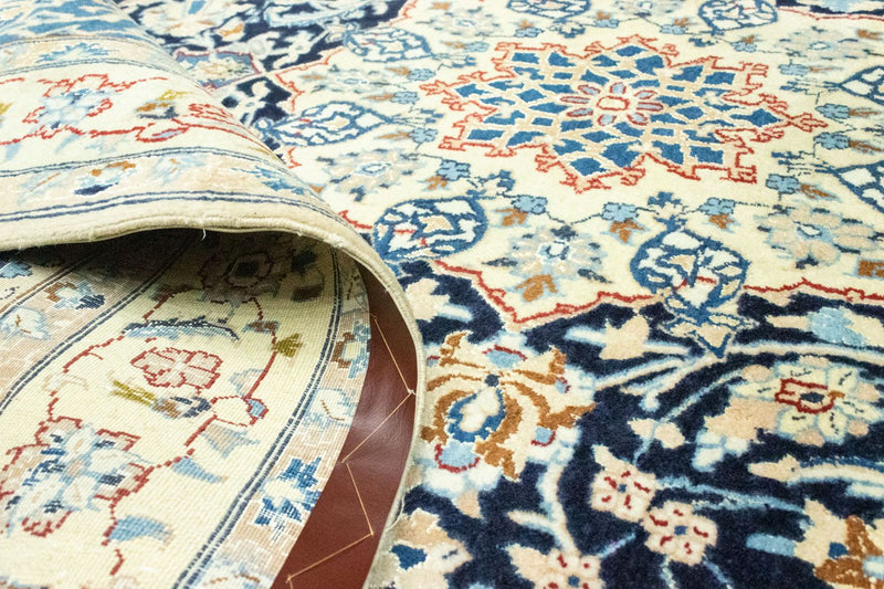 Persisk tæppe - Nain - Royal - 227 x 138 cm - mørkeblå