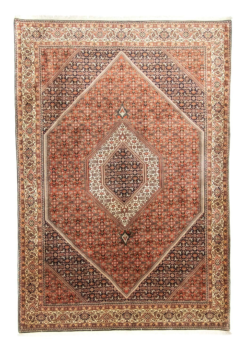 Persisk tæppe - Bijar - 305 x 210 cm - rød