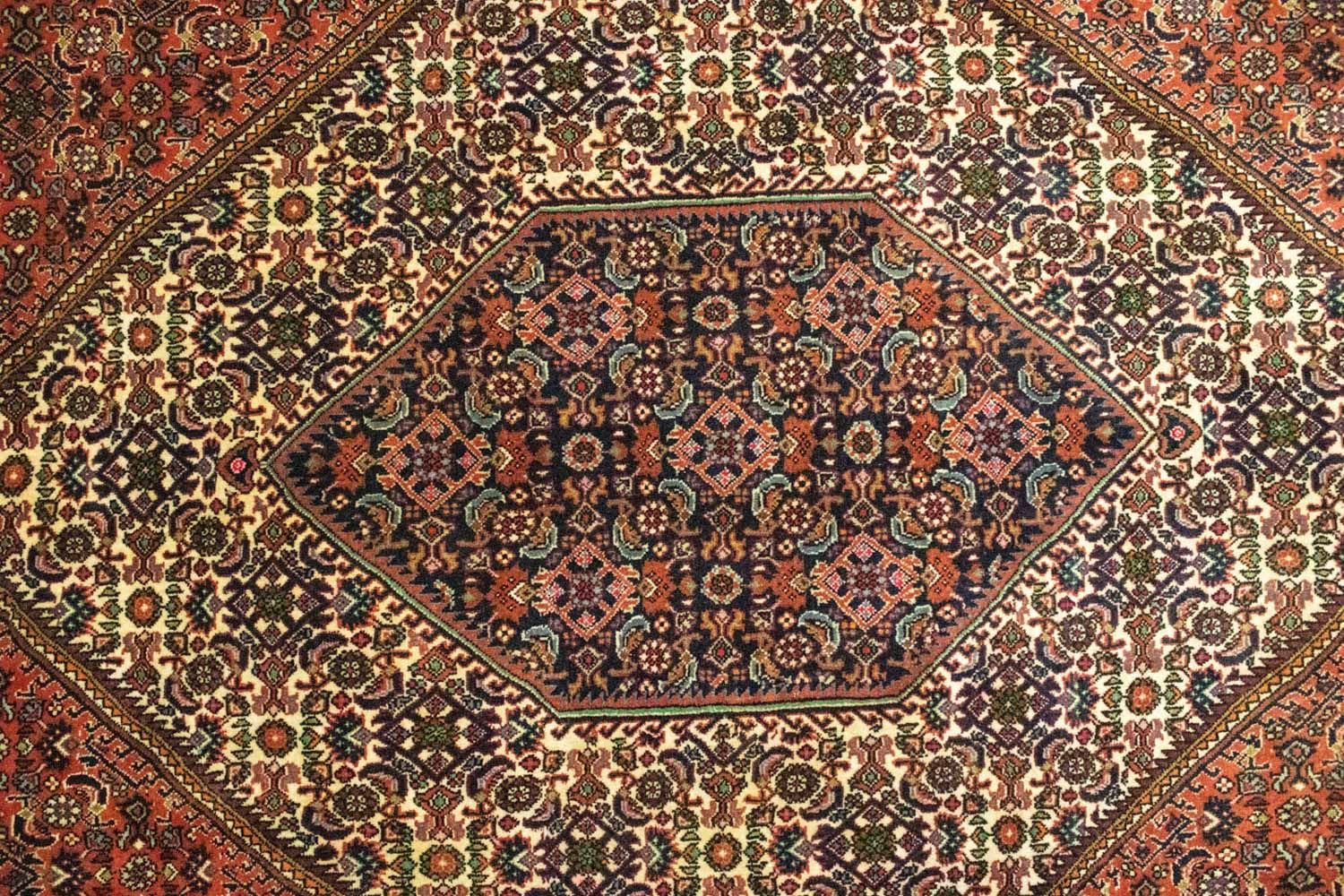 Persisk tæppe - Bijar - 310 x 202 cm - rød