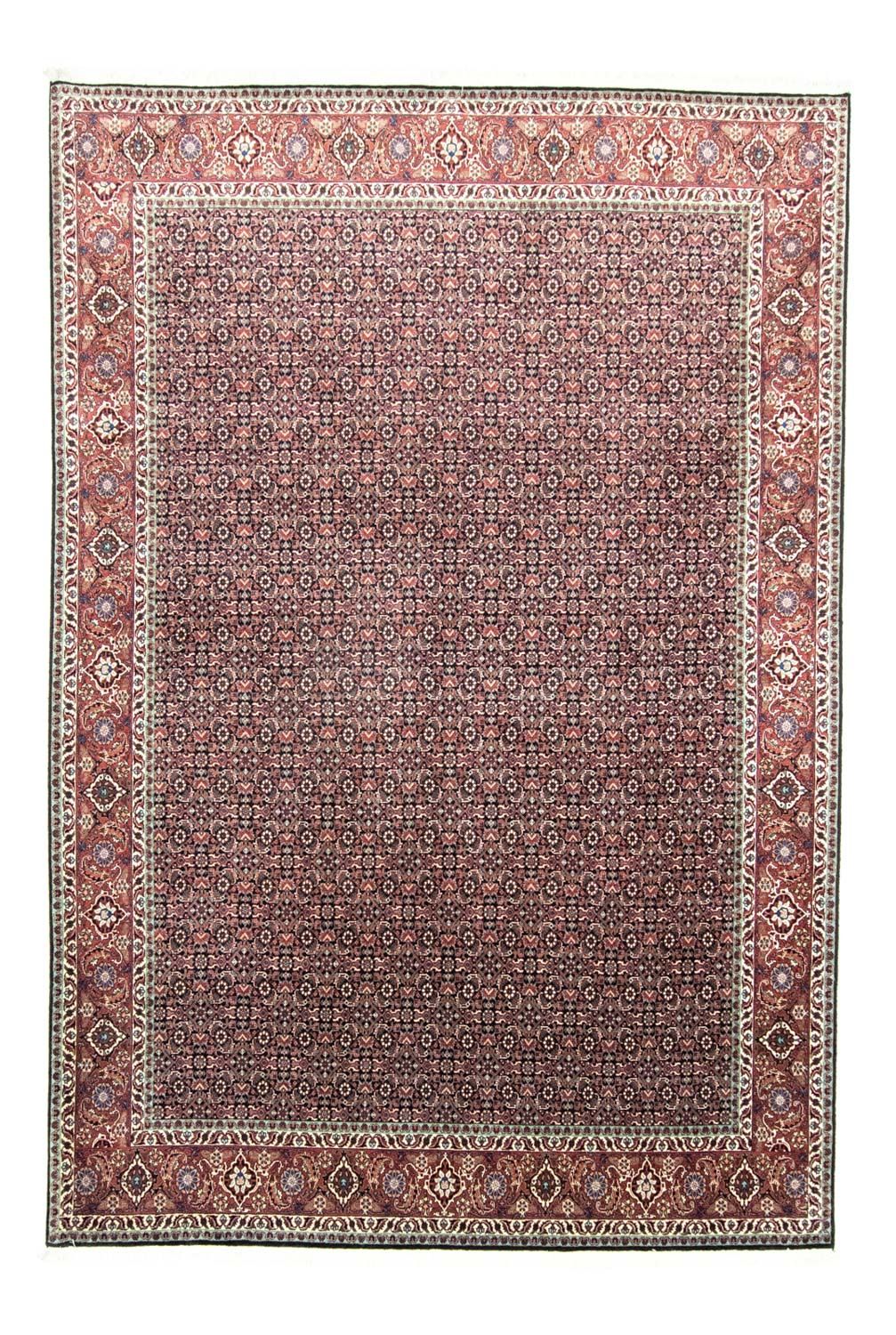 Persisk tæppe - Bijar - 296 x 202 cm - mørkeblå