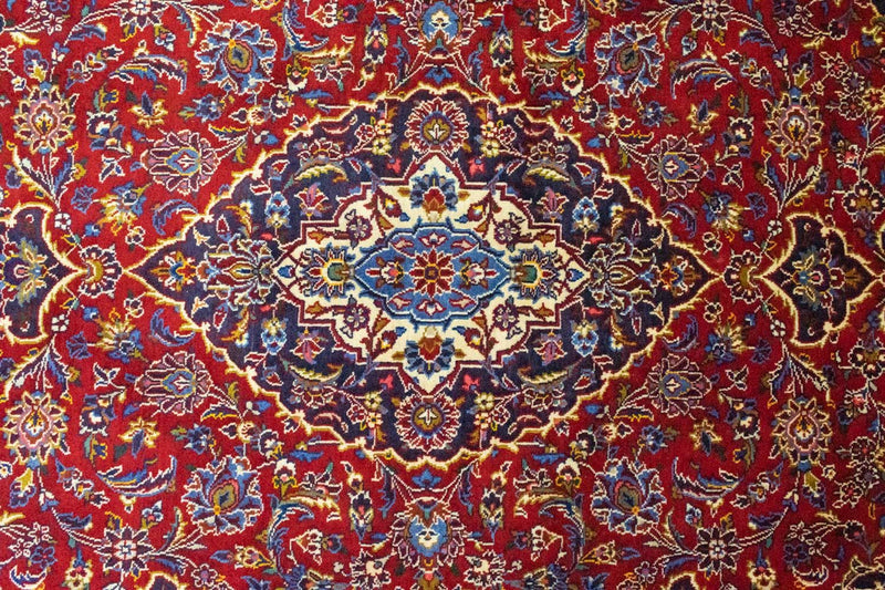 Persisk tæppe - Keshan - 222 x 140 cm - rød